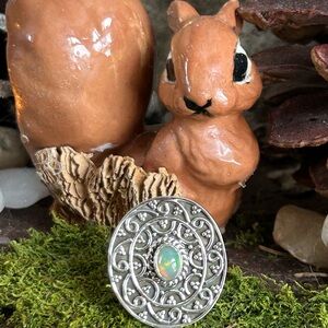 925 Sterling Ethiopian Opal ring